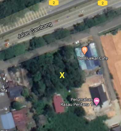 lokasi tanah di Paya Besar, permukaan tanah